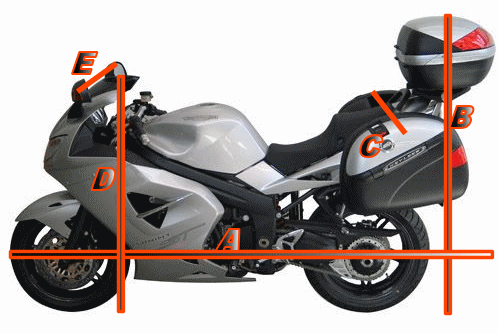 motorcycle cover with topbox